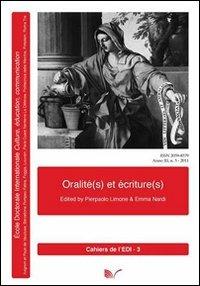 Oralité(s) et écriture(s) - Pierpaolo Limone,Emma Nardi - copertina