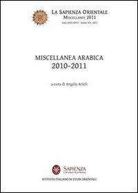 Miscellanea arabica 2010-2011 - Angelo Arioli - copertina