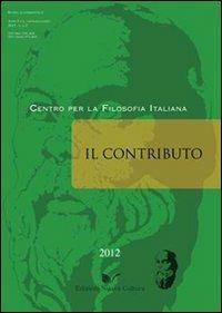 Il contributo (2012) vol. 1-2 - Teresa Serra - copertina