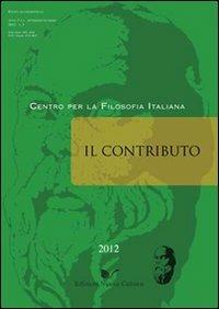 Il contributo (2012). Vol. 3 - Teresa Serra - copertina