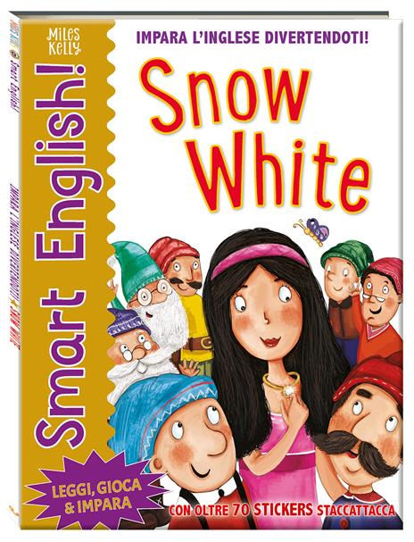 Snow white. Smart english. Con adesivi. Ediz. a colori - copertina