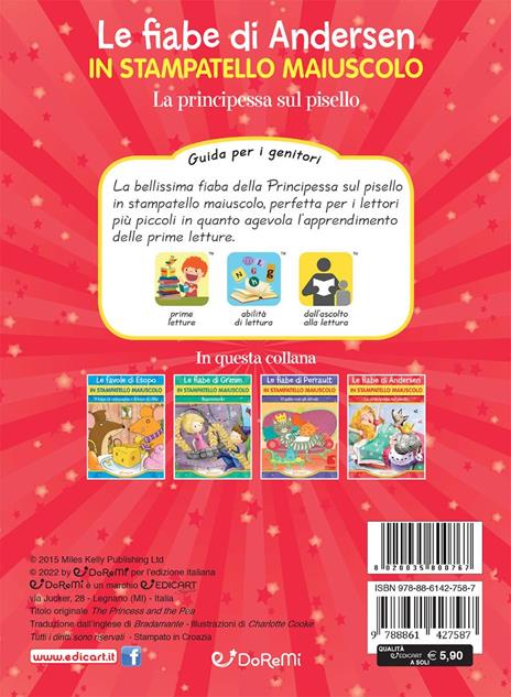 La principessa sul pisello. Le fiabe di Andersen in stampatello maiuscolo. Ediz. a colori - 3
