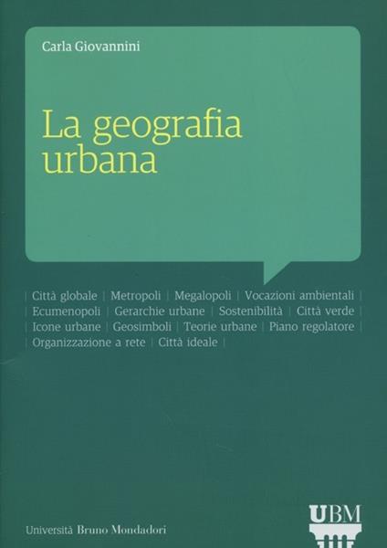 La geografia urbana - Carla Giovannini - copertina