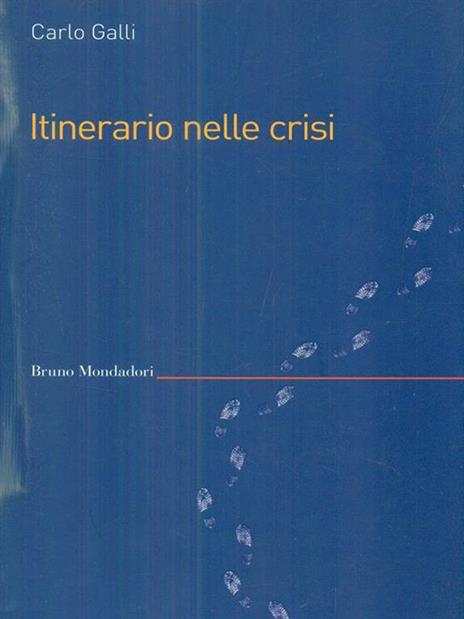 Itinerario nelle crisi - Carlo Galli - copertina