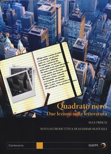 Quadrato nero. Due lezioni sulla letteratura - Max Frisch - copertina