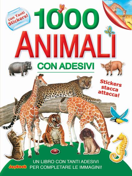 1000 animali con adesivi. Ediz. illustrata - copertina