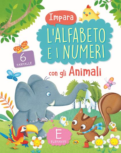 Impara l'alfabeto e i numeri con gli animali. Ediz. a colori - copertina