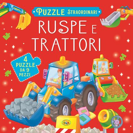 Ruspe e trattori. Libro puzzle. Ediz. a colori - copertina