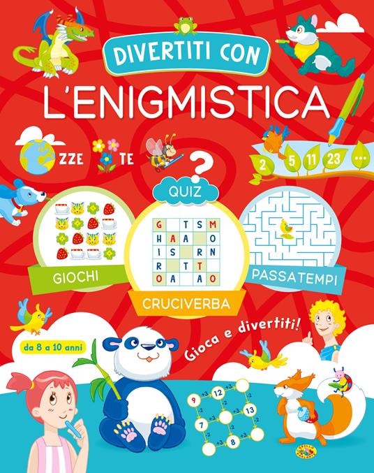 Divertiti con l'enigmistica 8-10 anni - copertina
