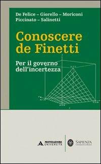 Conoscere de Finetti. Per il governo dell'incertezza - copertina