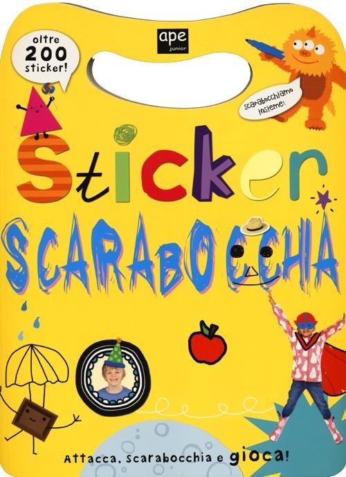 Sticker scarabocchia. Con adesivi. Ediz. illustrata - copertina