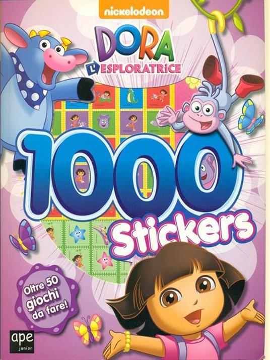 1000 stickers. Dora l'esploratrice. Con adesivi. Ediz. illustrata - 2