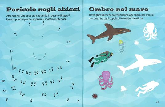 Animali spaventosi. Attacca e gioca. Con adesivi. Ediz. illustrata - Mandy Archer,Giulia Orecchia - 5