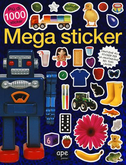 Mega sticker. Più di 1000 sticker. Ediz. illustrata - copertina