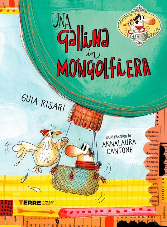 Una gallina in mongolfiera - Guia Risari - copertina