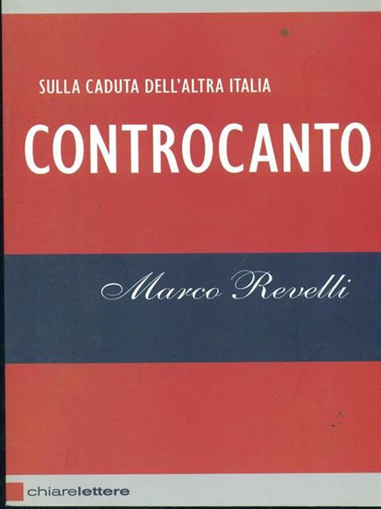 Controcanto - Marco Revelli - copertina