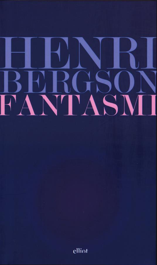 Fantasmi - Henri Bergson - copertina