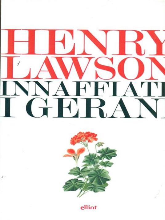 Innaffiate i gerani - Henry Lawson - copertina