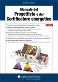 Manuale del progettista e del certificatore energetico - Vincenzo Lattanzi - copertina