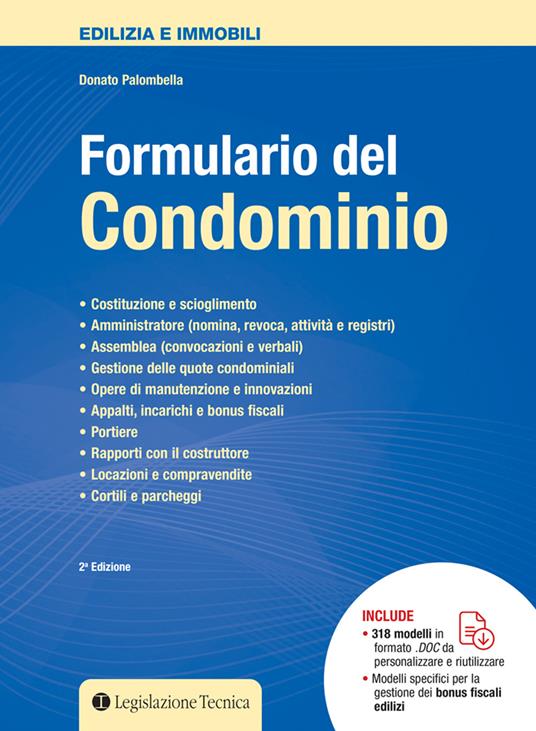 Formulario del condominio - Donato Palombella - copertina