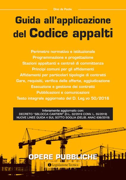 Guida all'applicazione del Codice appalti - Dino De Paolis - copertina