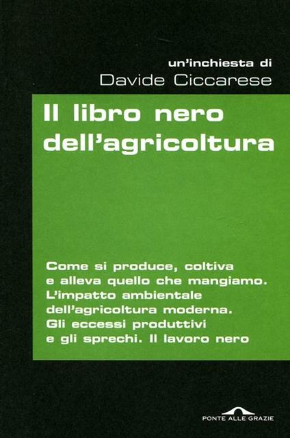 Il libro nero dell'agricoltura - Davide Ciccarese - copertina