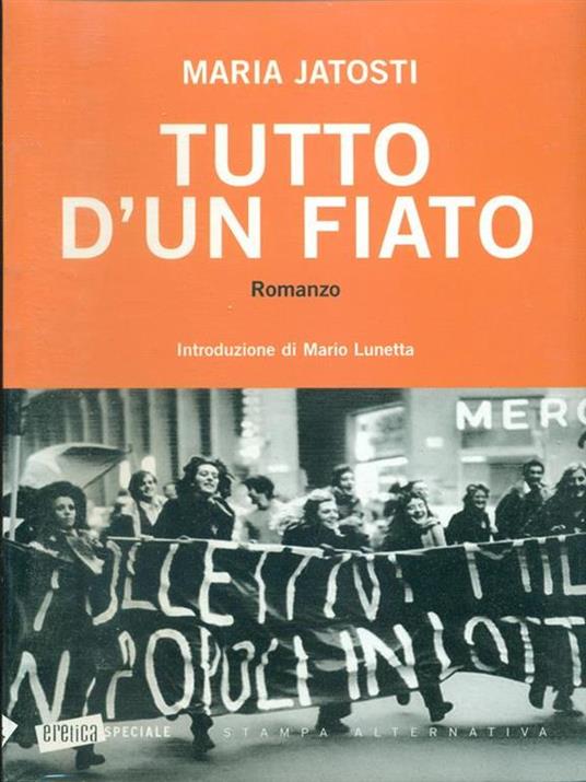 Tutto d'un fiato - Maria Jatosti - copertina