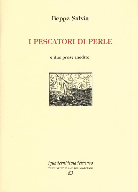 I pescatori di perle. E due prose inedite - Beppe Salvia - copertina
