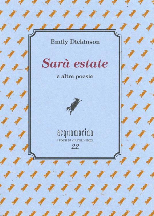 Sarà estate - Emily Dickinson - copertina
