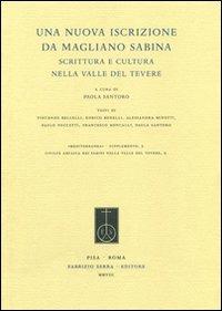 Una nuova iscrizione da Magliano Sabina. Scrittura e cultura nella valle del Tevere - copertina