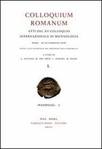 Colloquium romanum. Atti del 12° Colloquio internazionale di micenologia (Roma, 20-25 febbraio 2006)