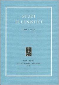 Studi ellenistici. Vol. 24 - copertina