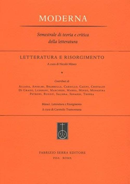 Letteratura e Risorgimento - copertina