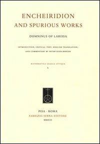 Encheiridion and spurious works - Domninus of Larissa - copertina