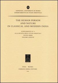 The human person and nature in classical and modern India - copertina