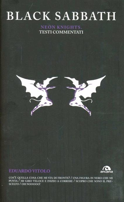 Black Sabbath. Neon Knights. Testi commentati - Eduardo Vitolo - copertina