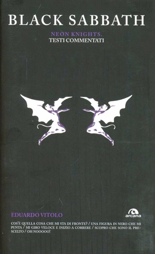 Black Sabbath. Neon Knights. Testi commentati - Eduardo Vitolo - copertina