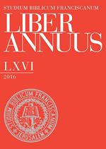 Liber annuus 2016. Ediz. multilingue
