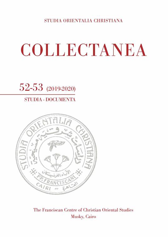 Studia orientalia christiana. Collectanea. Studia, documenta (2019-2020). Vol. 52-53 - copertina