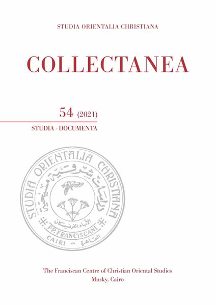 Studia orientalia christiana. Collectanea. Studia, documenta. Ediz. multilingue (2021). Vol. 54 - copertina