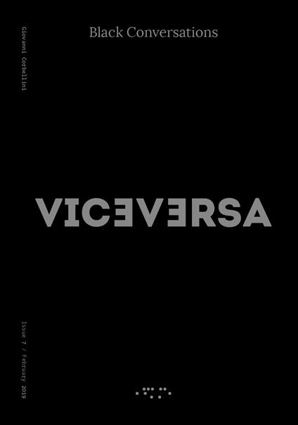 Viceversa (2017). Vol. 7: Black conversations. - copertina