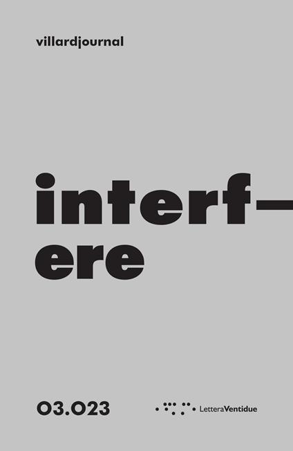 Interfere. Villardjournal (2023). Vol. 3 - copertina