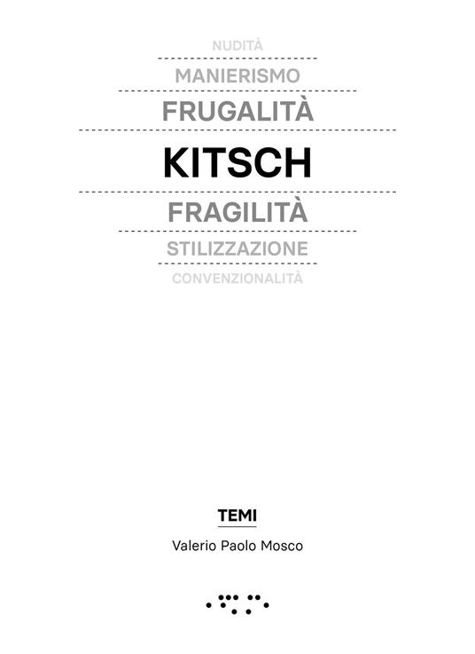Kitsch in architettura - Valerio Paolo Mosco - copertina