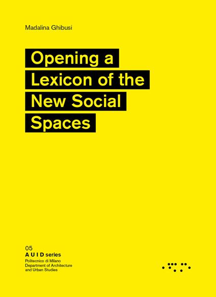 Opening a Lexicon of the New Social Spaces - Madalina Ghibusi - copertina