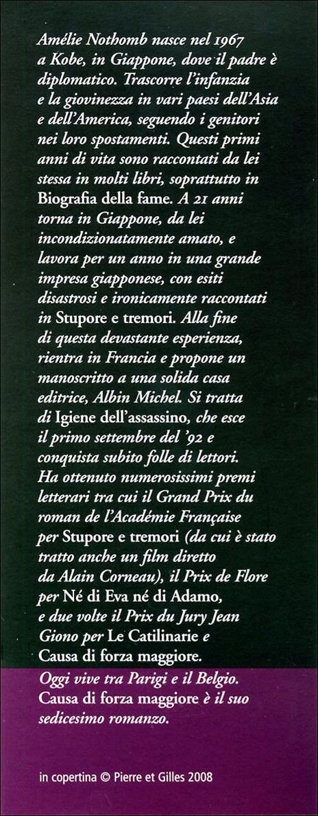 Causa di forza maggiore - Amélie Nothomb - 4
