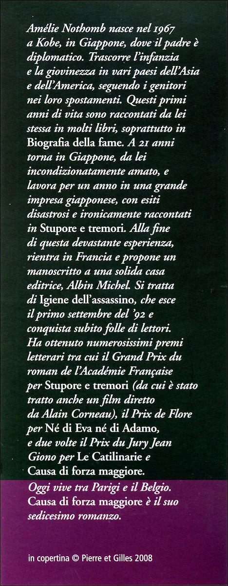 Causa di forza maggiore - Amélie Nothomb - 4