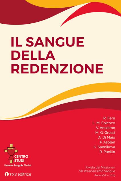 Rivista dei Missionari del Preziosissimo Sangue. Il sangue della Redenzione (2019) - copertina