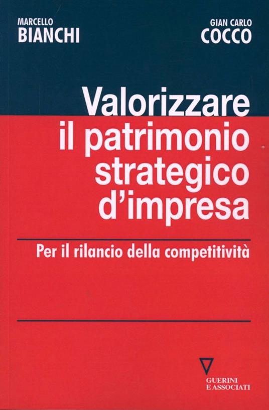 Valorizzare il patrimonio strategico d'impresa. Per il rilancio della competitività - Marcello Bianchi,Gian Carlo Cocco - copertina