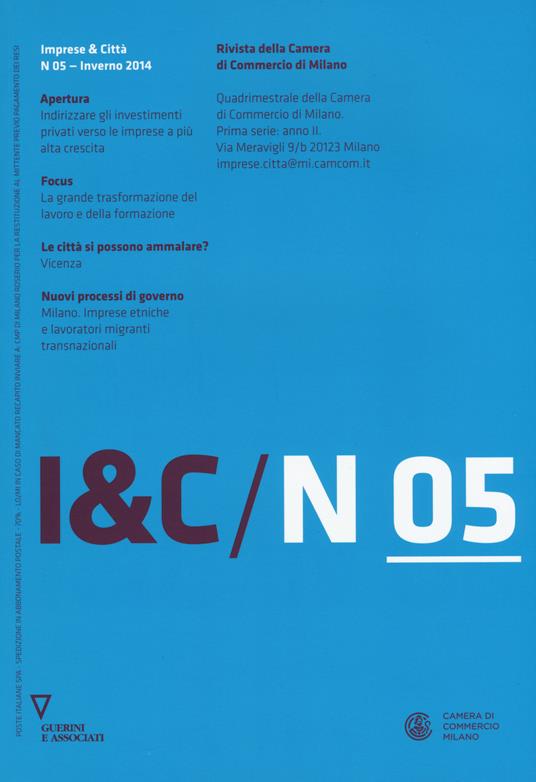 Imprese & città (2014). Vol. 5 - copertina