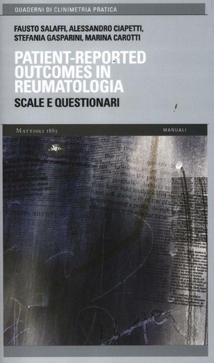 Patient-reported outcomes in reumatologia. Scale e questionari - copertina